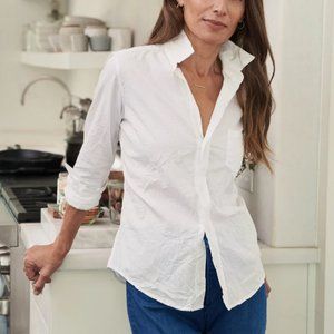 Frank & Eileen Classic Crinkle Shirt - White - Size Small